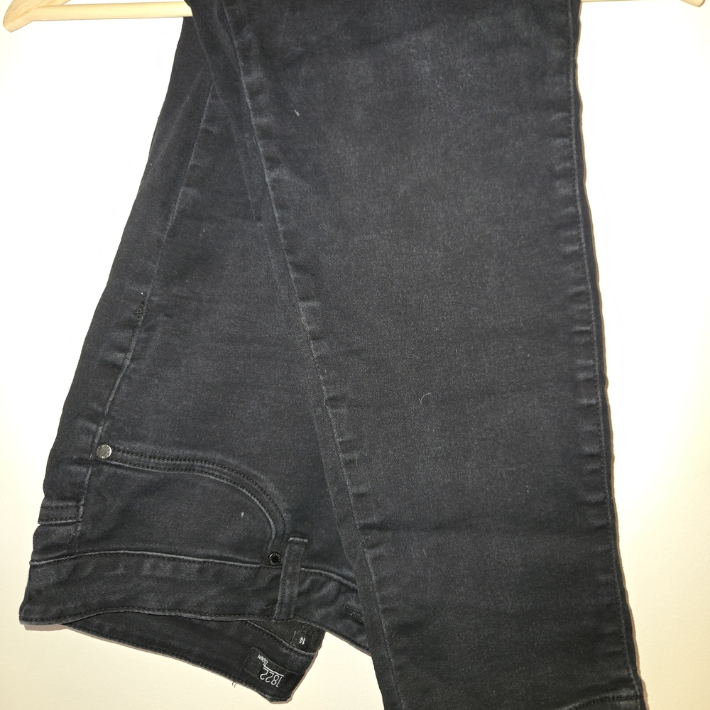 1822 Denim Black Skinny Jeans
